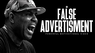 Eric Thomas  FALSE ADVERTISEMENT Powerful Motivational Video [upl. by Esac746]