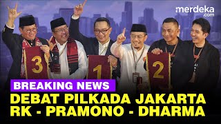 🔴 LIVE  Debat Pertama Pilkada Jakarta 2024 Kejutan RK Vs Pramono Vs Dharma [upl. by Ennayr626]