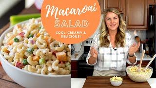 Classic Macaroni Salad Recipe [upl. by Lafleur]