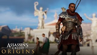 Assassins Creed Origins  How to Unlock ROMAN LEGIONARY Outfit Legendary Gear [upl. by Laidlaw236]