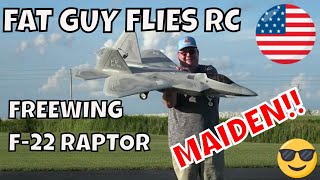 FREEWING F22 RAPTOR 90MM HP MAIDEN by Fat Guy Flies RC [upl. by Dayir]