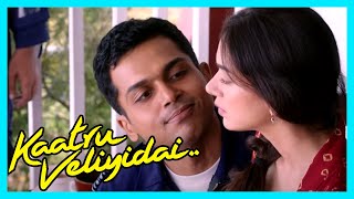 Kaatru Veliyidai Tamil Movie  Karthi argues with Aditi  Karthi  Aditi Rao Hydari [upl. by Kalb]