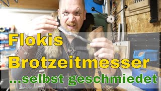 Flokis Brotzeitmesser  ich Schmiede ein einfaches mittelalterliches Messer Gasesse Baumarktstahl [upl. by Gernhard205]