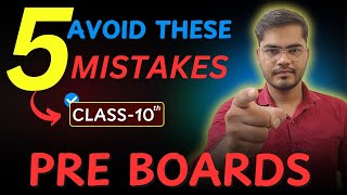 Class 10th PRE BOARDS   Avoid These 5 Mistakes 🔥 Rupendra Patel [upl. by Donn20]