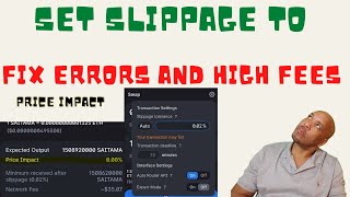 How To Set Your Slippage Fix Errors And High Fees [upl. by Trilby]