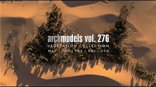 Archmodels vol 276 Launch Trailer  Vegetation 3D Models Collection [upl. by Elata]