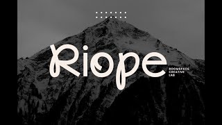 Riope Font Download [upl. by Bunns504]