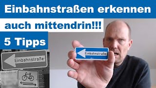 Einbahnstraßen auch ohne Verkehrszeichen erkennen um sich beim Linksabbiegen richtig einzuordnen [upl. by Hares]