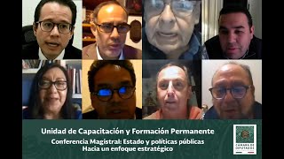 EN VIVO Conferencia Magistral Estado y políticas públicas [upl. by Aihsetan]