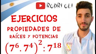 Propiedades de Raíces y Potencias  Ejercicios  Argentina 🇦🇷 2020 [upl. by Donella640]