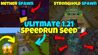 Ultimate Minecraft 121 Bedrock Speedrun Seed [upl. by Nivag]