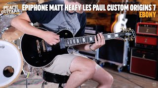 No TalkingJust Tones  Epiphone Matt Heafy Les Paul Custom Origins 7String Ebony [upl. by Fillender387]