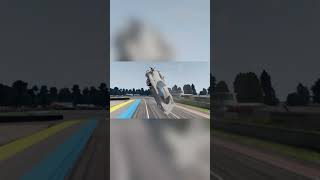 Mercedes 1999 Le Mans flying incident  BeamNG Drive  beamngdrive crash flying lemans 1999 [upl. by Jodie739]