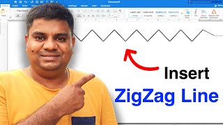 How To Insert Zigzag Line In Word [upl. by Leur]