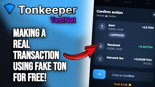 Using Fake TON for REAL Transactions on TON Blockchain For FREE  Tonkeeper Testnet Method [upl. by Lenee8]