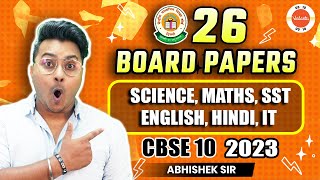 All 26 Previous Year Question Papers of CBSE Class 10 20222023 Board Exam  FREE DOWNLOAD [upl. by Lonee]