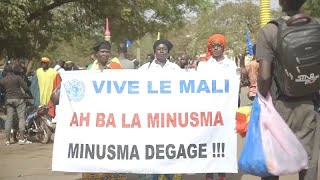 Mali  appel au départ de la mission de lONU [upl. by Farrington]