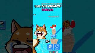 Roblox Tsunami La OLA Gigante drmeme humor memes escapar roblox [upl. by Namlaz]