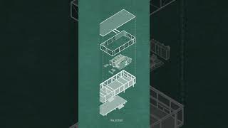 Exploded Axonometric  Farnworth House [upl. by Labaw]