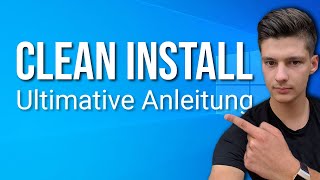 Windows 10 Clean Install Deutsch So installierst du Windows neu [upl. by Hgalehs]