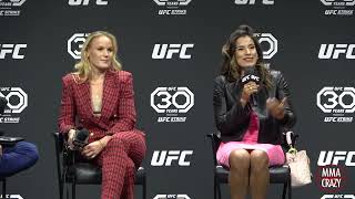 Awkward moment Between Valentina Shevchenko amp Julianna Pena [upl. by Alfi]