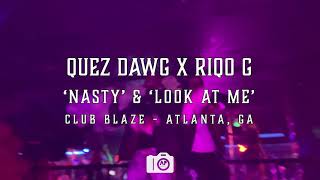 Riqo G X Quez Dawg Live Performance  Club Blaze ATLANTA GA Shot By AP Filmz [upl. by Ahsiel]