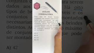 Análise combinatória Combinação simples Matemática para o Enem matematica aula escola enem [upl. by Sayre205]