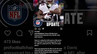 RB  Mike Davis Retires [upl. by Ahk938]