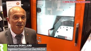 Le centre usinage 5 axes de précision Mazak UD4005X exposé à Micronora [upl. by Nurse]