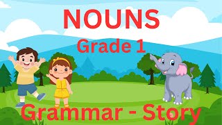 Nouns  Naming Words  English Grammar  Short Story  Grade 1 Colorful  Easy Learning [upl. by Tacita]