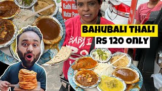 120 Rs Bahubali Thali  Rajma Chawal  Kadi Chawal  Matar Paneer Rice  Pate Full [upl. by Candis]