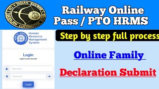 Online Railway EPass Apply Full Process  Submit Family Declaration online From Mobile in Hindi [upl. by Cyndie]