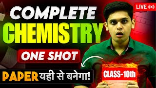 Class 10th Science  Complete Chemistry in One Shot🔥 Important Questions  Prashant Kirad [upl. by Zadoc]