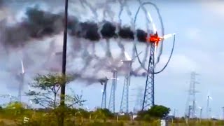 20 Wind Turbine Fails amp Mishaps [upl. by Teria943]