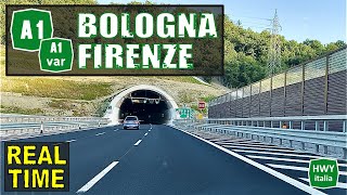 BOLOGNA  FIRENZE  Autostrada del Sole A1 e Variante di Valico A1var  REAL TIME [upl. by Ayahs]