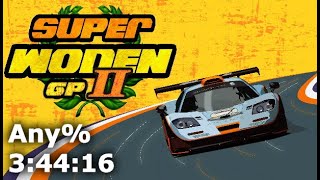 WR Super Woden GP 2 Any Speedrun in 34416 [upl. by Anitnauq832]