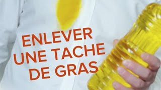 Comment nettoyer une tache de gras [upl. by Aryl]