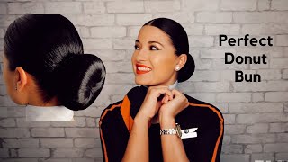 How To  Quick And Easy Perfect Low Bun [upl. by Cleres138]