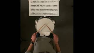 Nine FrenchAmerican Rudimental Solos  Etude 1  Joseph Tompkins  Snare Drum [upl. by Oeniri]