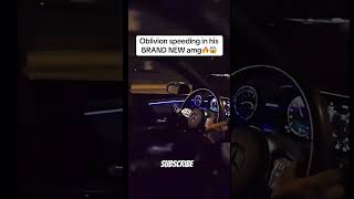 Oblivion speeding in his Brand New Amg 🔥😱 oblivion new car 10millionviews [upl. by Kalina11]