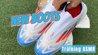 Adidas F50 Pro Laceless TF IH5814 Soccer training ASMR 아디다스 F50 LL프로 TF [upl. by Atiana804]