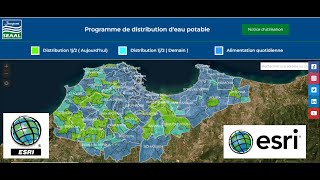 Géoportail Programme de distribution deau potable par SIG  SEAAL البوابة الجغرافية شركة المياه [upl. by Dorrej615]