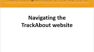 Asset Tracking  TrackAbout Tutorial  Website Navigation [upl. by Ul148]