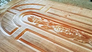 CNC Door Design  Most Amazing Modern CNC Wooden Door Carving  Final Part [upl. by Buckingham144]