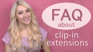 Clip in hair extensions tutorial how to attach blend curl and take care of Glam Time extensions [upl. by Caritta]