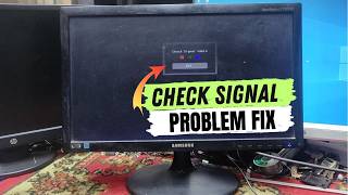 How To Fix Samsung Monitor VGA Check Signal Issue In Bengali 2024 By Afjal Hossain [upl. by Ahsinad]