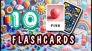 Flashcards for Beginners Daily Learning 10 WORDS Colors Vocabulary I FlashLearn English [upl. by Tarrant]