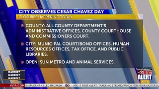 City and County closures in observance of Cesar Chavez Day [upl. by Orazio]