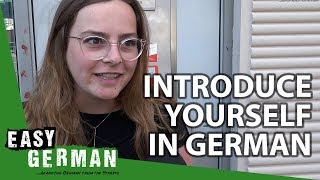 Introduce yourself in German for absolute beginners  Super Easy German 76 [upl. by Hanforrd]