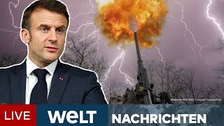 PUTINS KRIEG UkraineHilfe  Macron schließt Truppen für Ukraine nicht aus  WELT Newsstream [upl. by Johnstone]